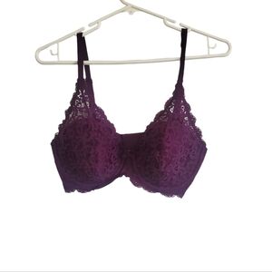 COPY - VICTORIA'S SECRET LACE LINED DEMI/DEMI DOUBLE SIZE 36D BRA